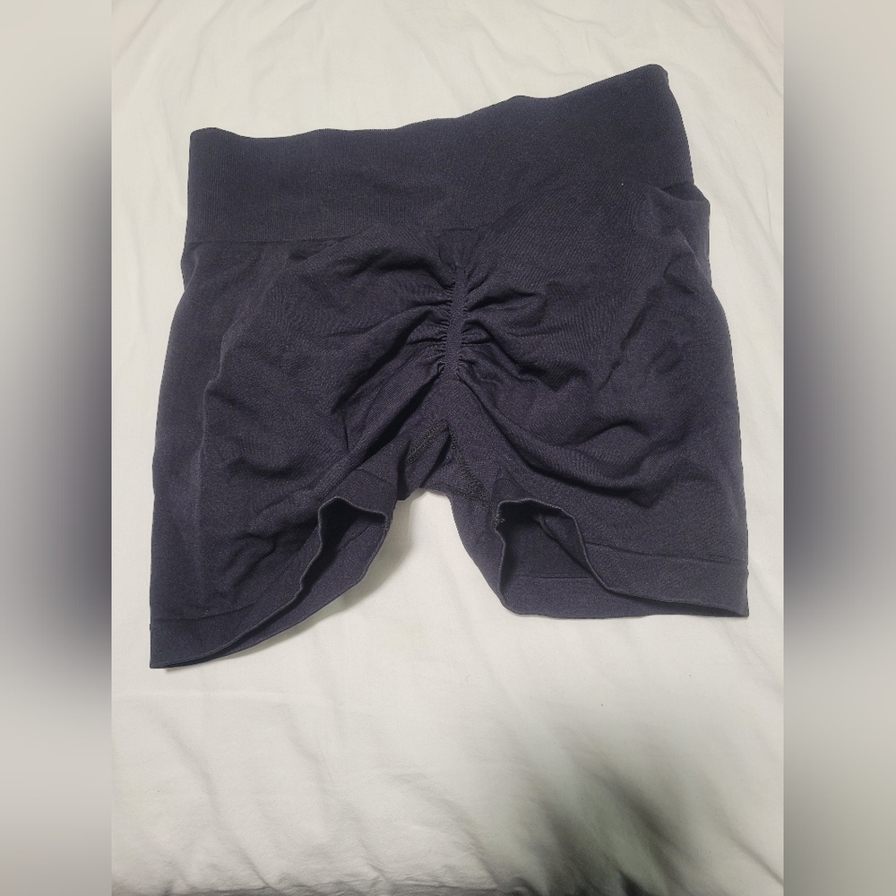 Black workout shorts